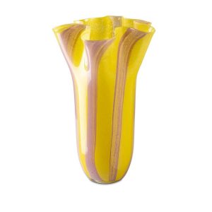 Abhika <br>Gaily Vase Yellow (L)