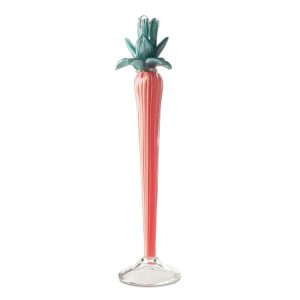Abhika <br>Dax Flower Candle Holder Coral/Green (L)