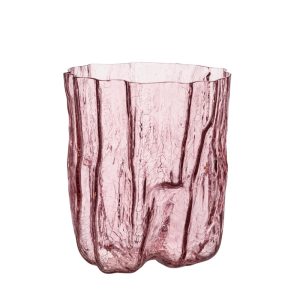 Kosta Boda <br>Crackle Vase Pink
