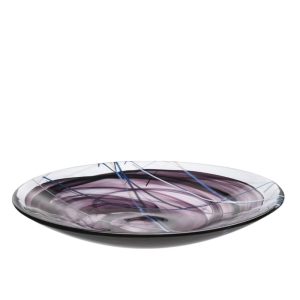 Kosta Boda <br>Contrast Dish Black