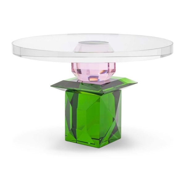 Abhika <br>Crissy Platter Emerald/Pink