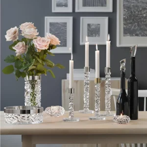 Orrefors <br>Carat Candlestand M - Set of 2 - Image 4
