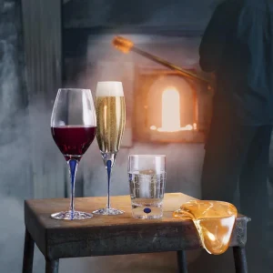 Orrefors <br>Intermezzo Champagne Glass Blue - Image 5