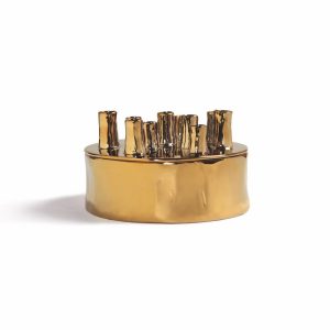 &Klevering <br>Anouk Spouts Gold Vase