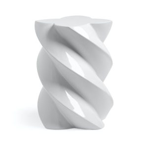 &Klevering <br>Side Table Marshmallow Concrete
