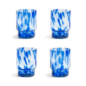 &Klevering <br>Tortoise Glass Set of 4