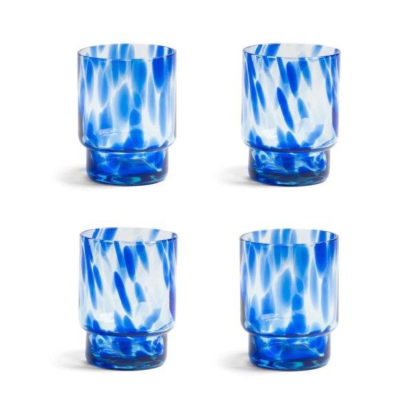 &Klevering <br>Tortoise Glass Set of 4