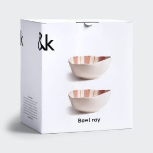 &Klevering <br>Ray Pink Bowl S - Set of 2 - Image 5