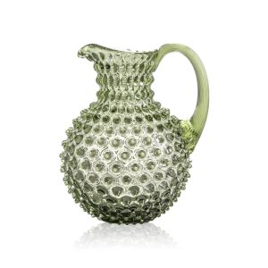 Klimchi <br>Olive Green Hobnail Large Jug 2L