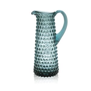 Klimchi <br>Misty Blue Hobnail Tall Jug 1L