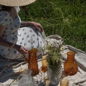 Klimchi <br>Amber Hobnail Tall Jug 1L - Image 3
