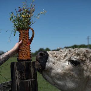 Klimchi <br>Amber Hobnail Tall Jug 1L - Image 5