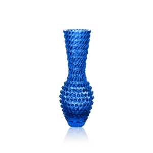 Klimchi <br>Electric Blue Hobnail Fugu Vase