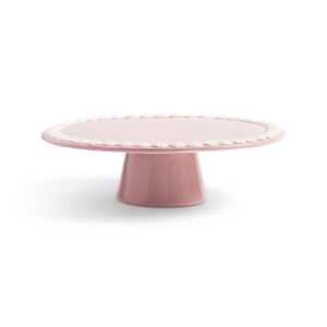 &Klevering <br>Whip Cake Platter Pink