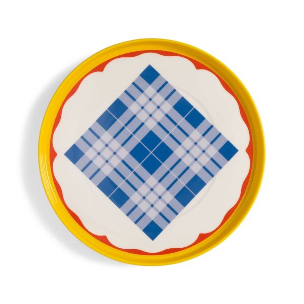 &Klevering <br>Plate Daydream Wave Yellow
