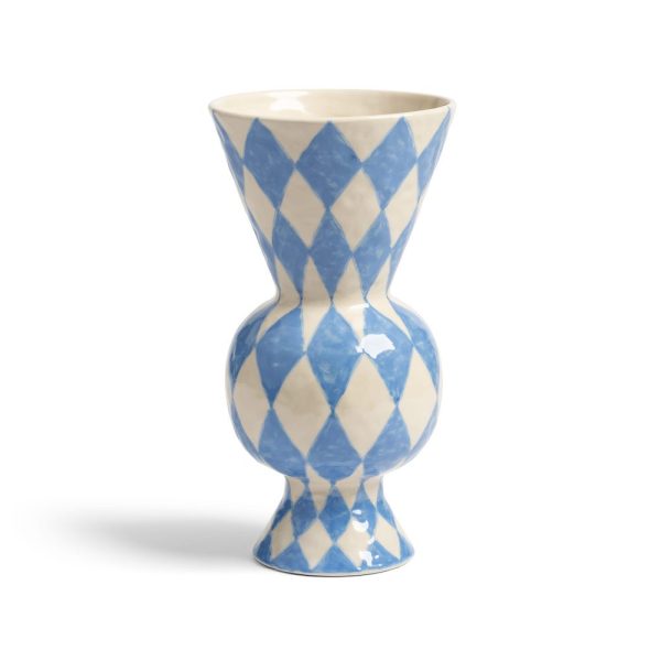 &Klevering <br>Vase Rhombic Blue