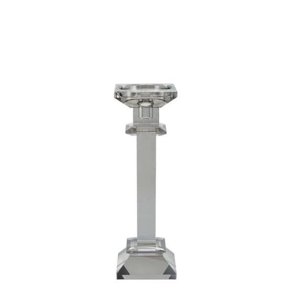 Abhika <br> Vetro Quadro Candle Holder Grey M