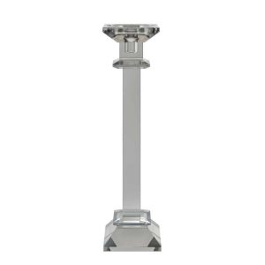 Abhika <br> Vetro Quadro Candle Holder Grey L