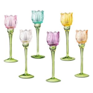 Abhika <br> Tulip Candle Holder M - Set of 6