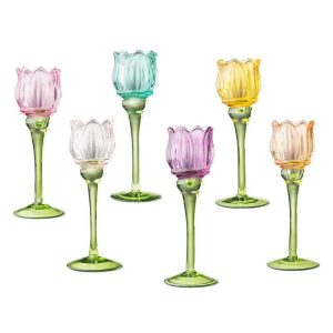 Abhika <br> Tulip Candle Holder S - Set of 6