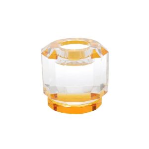 Abhika <br> Crissy Candle Holder Amber