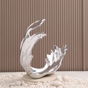 Objetto Home <br> Regalia Silver Sculpture