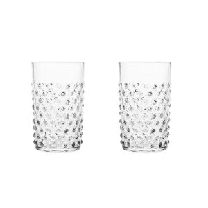 Klimchi <br>Crystal Hobnail Tumblers (set of 2)